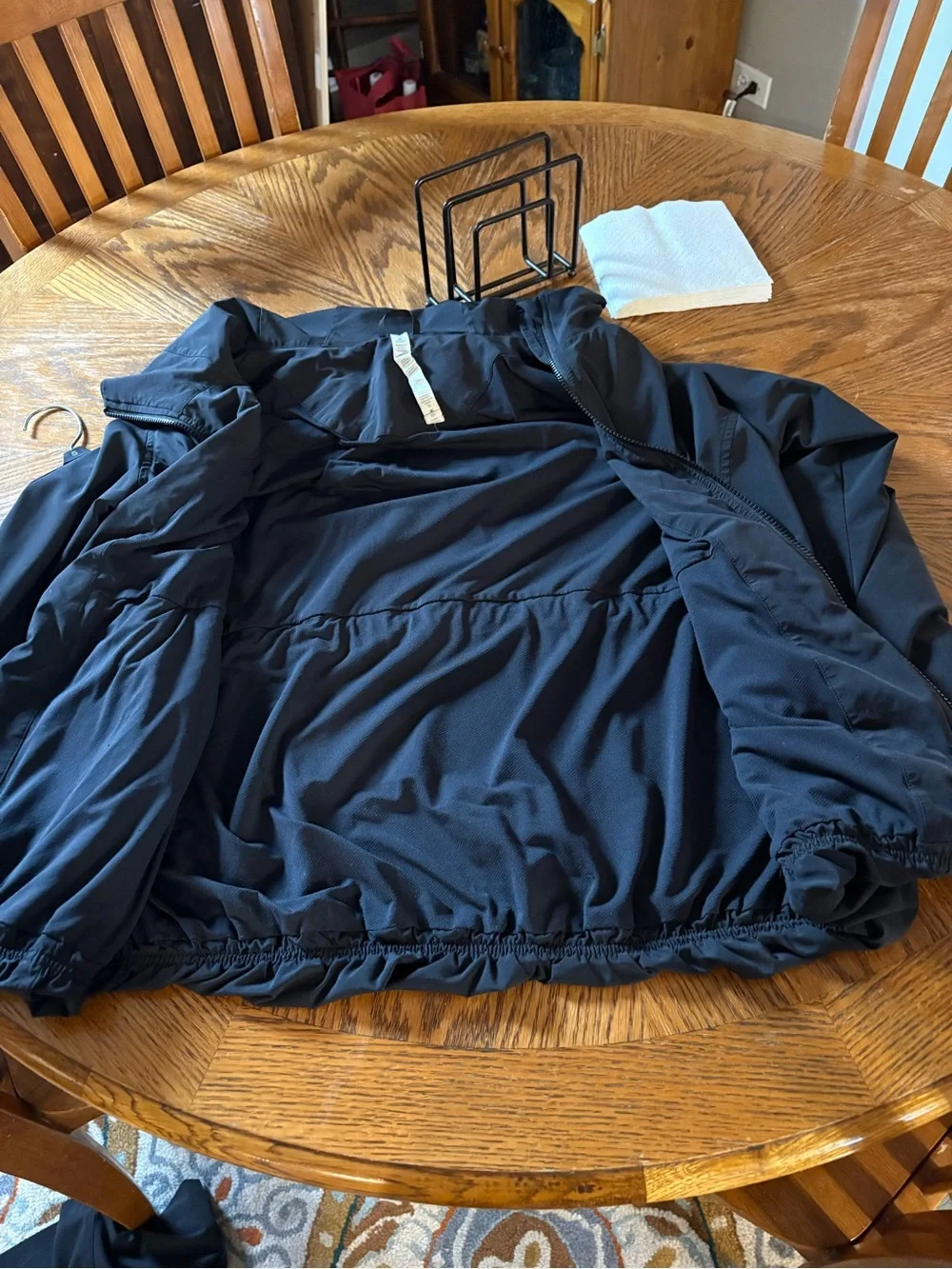 lululemon athletica Black Hooded Zip Jacket